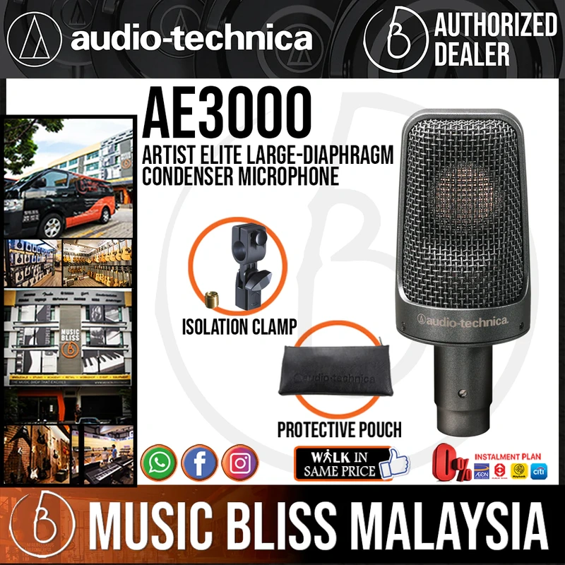 Audio Technica Artist Elite AE3000 Large-Diaphragm Condenser Microphone
