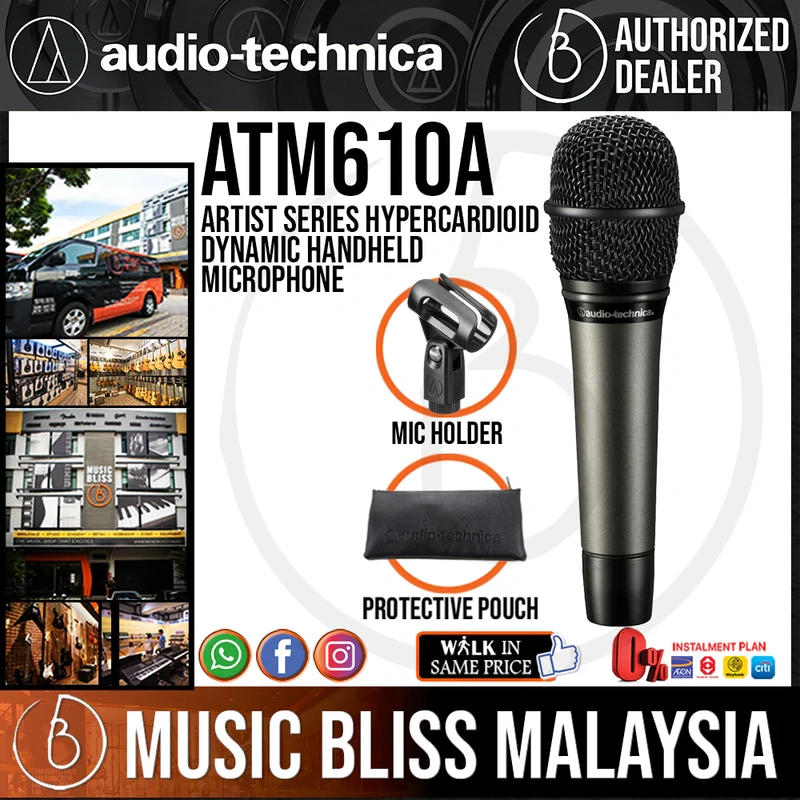 Audio Technica Artist Series ATM610a Hypercardioid Dynamic Handheld Microphone
