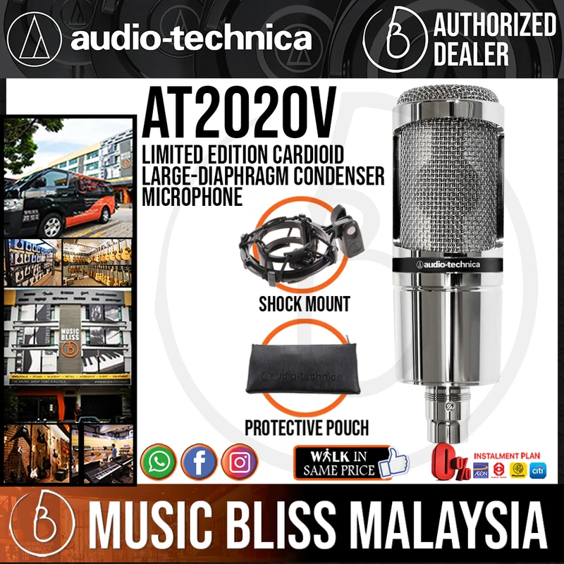 Audio Technica AT2020V Limited Edition Cardioid Large-diaphragm Condenser Microphone