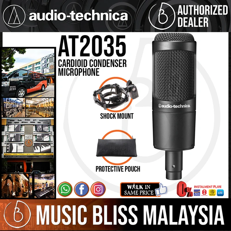 Audio Technica AT2035 Cardioid Condenser Microphone