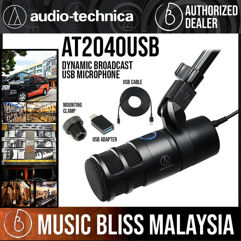 Audio Technica AT2040USB Dynamic Broadcast USB Microphone