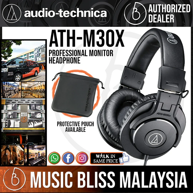 Audio Technica ATH-M30x Professional Monitor Headphone