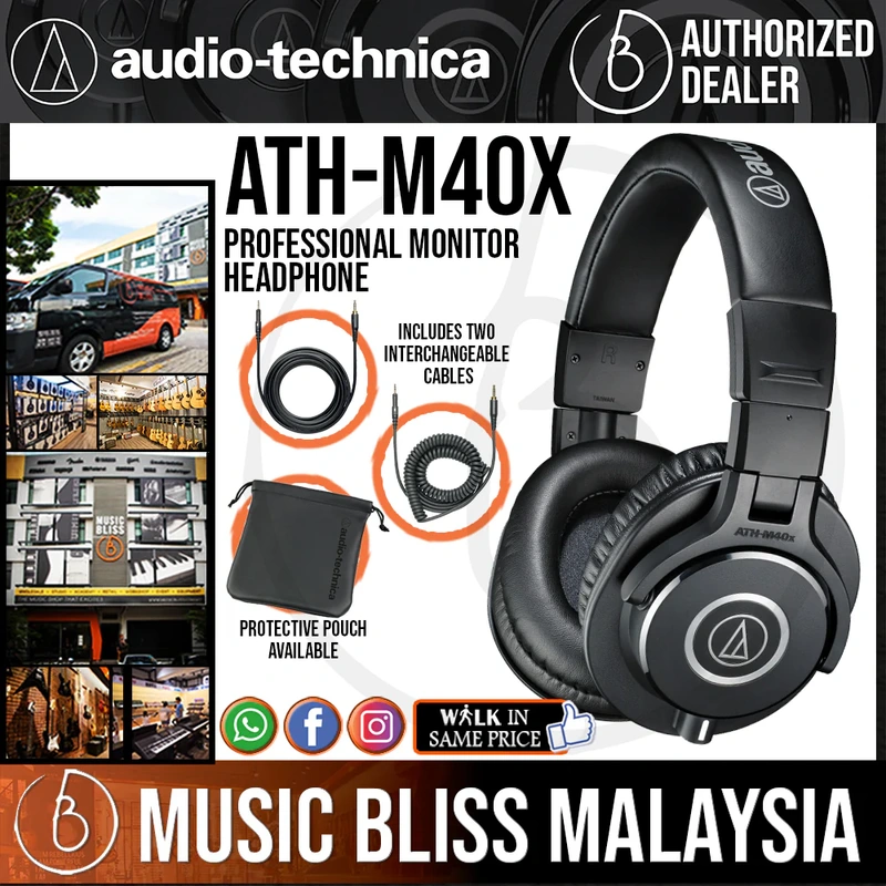 Audio Technica ATH-M40x Professional Monitor Headphone