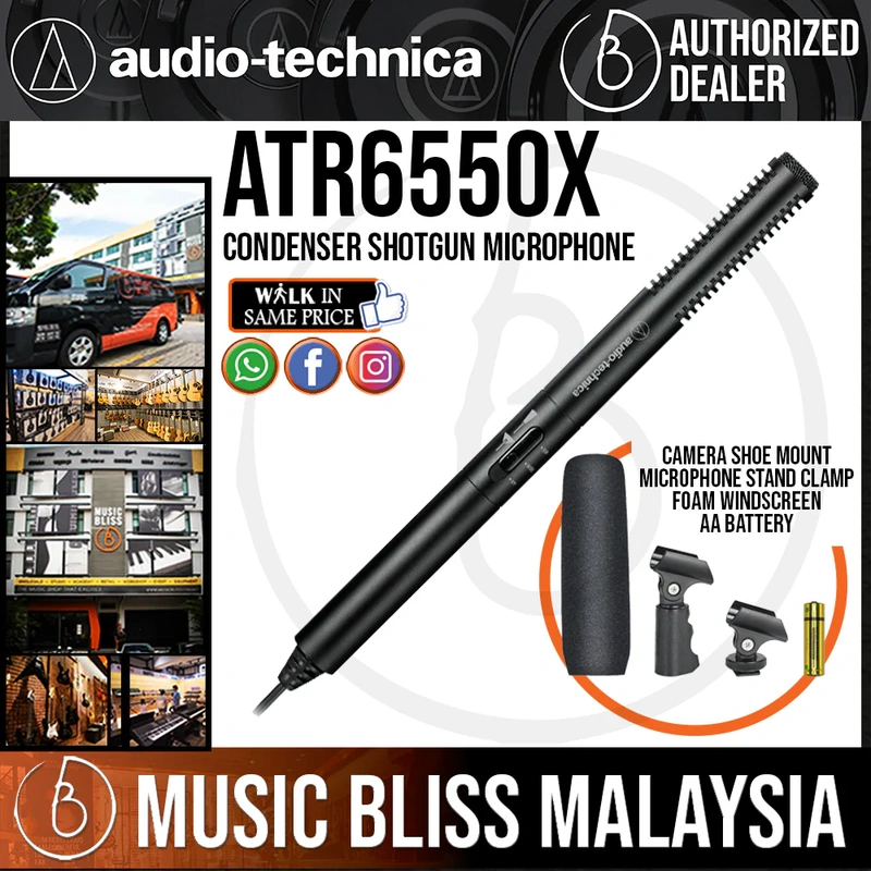 Audio Technica ATR6550x Condenser Shotgun Microphone