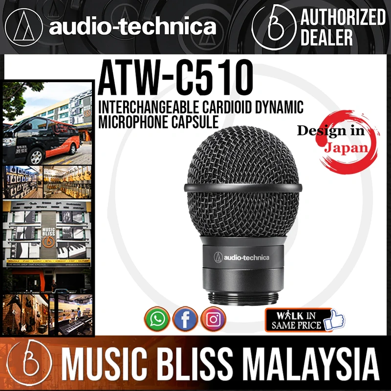 Audio Technica ATW-C510 Interchangeable Cardioid Dynamic Microphone Capsule