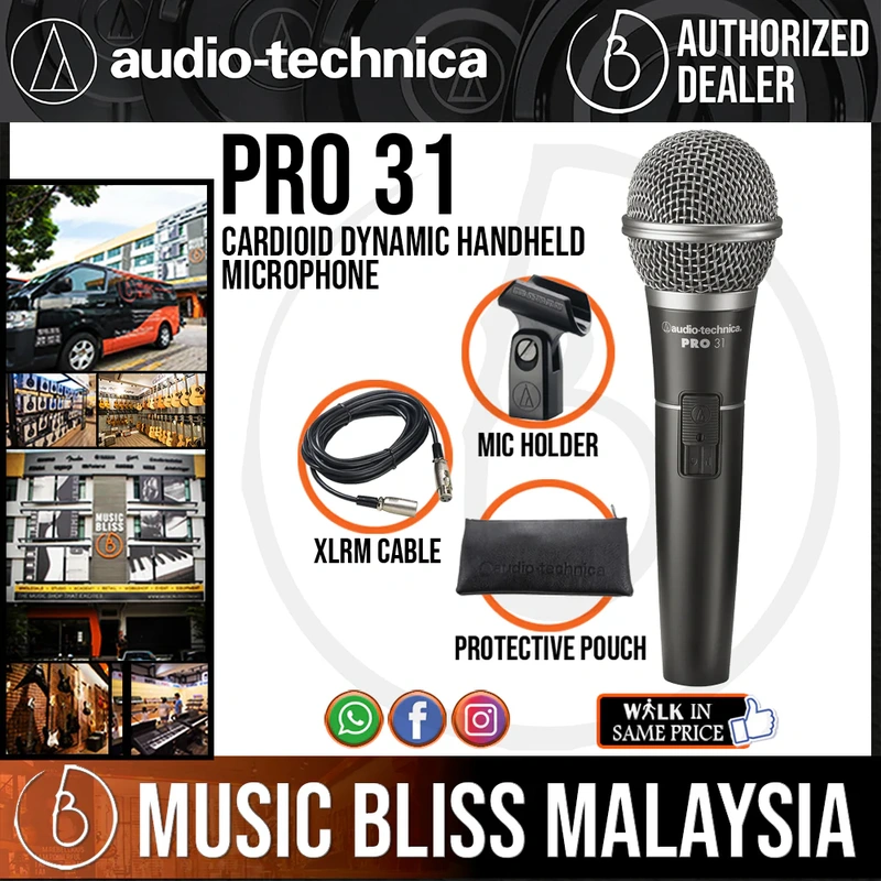 Audio Technica PRO 31 Cardioid Dynamic Handheld Microphone
