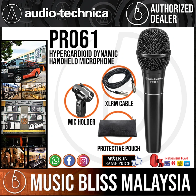 Audio Technica PRO 61 Hypercardioid Dynamic Handheld Microphone