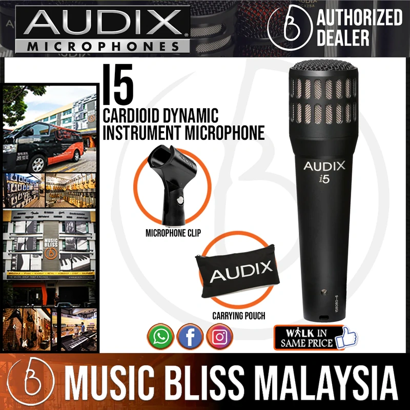 Audix i5 Cardioid Dynamic Instrument Microphone