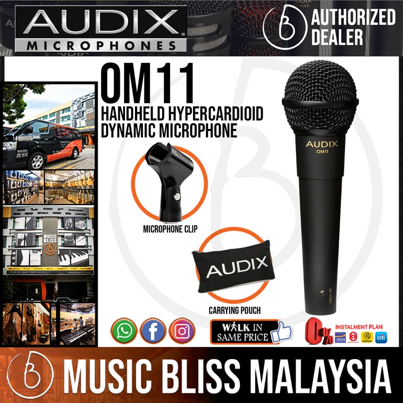 Audix OM11 Handheld Hypercardioid Dynamic Microphone