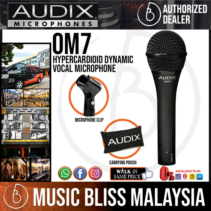 Audix OM7 Hypercardioid Dynamic Vocal Microphone