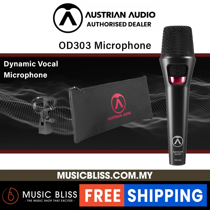 Austrian Audio OD303 Handheld Dynamic Vocal Microphone
