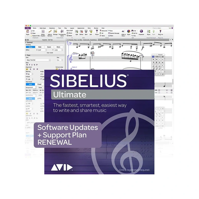 Avid Sibelius Ultimate 1-Year Software Updates + Support Plan RENEWAL
