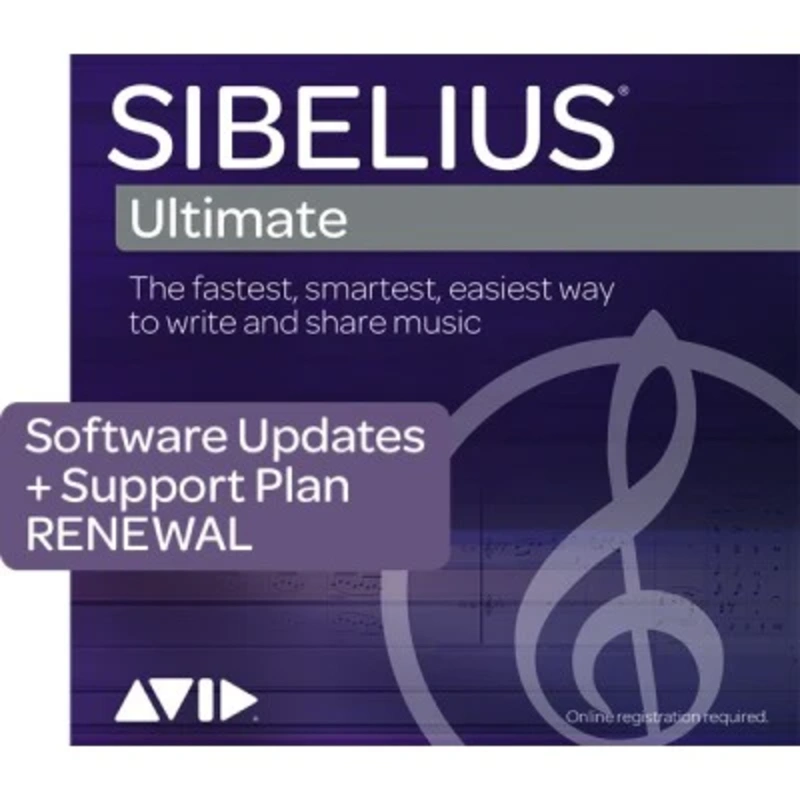 Avid Sibelius Ultimate 3-Year Software Updates + Support Plan RENEWAL