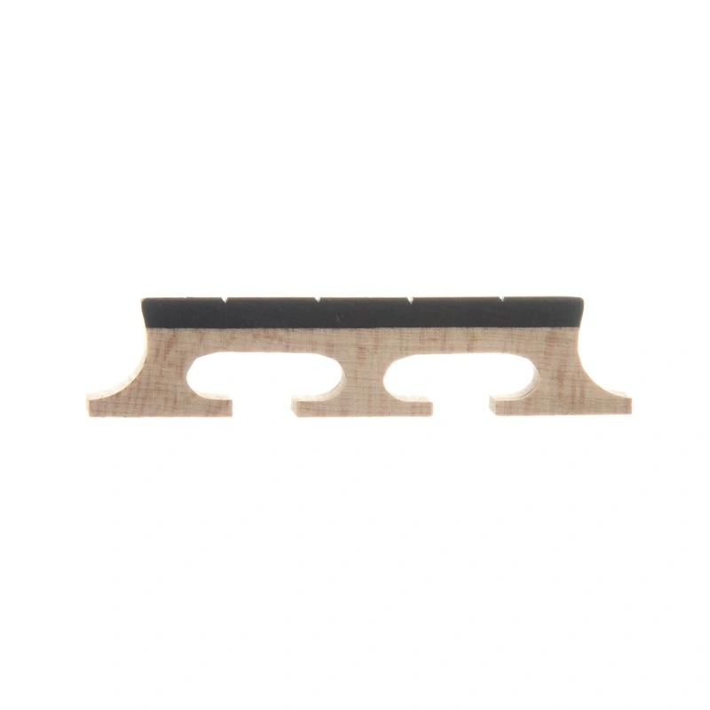 Banjo Bridge, 4-String, Ebony Top, 9/16" Tall