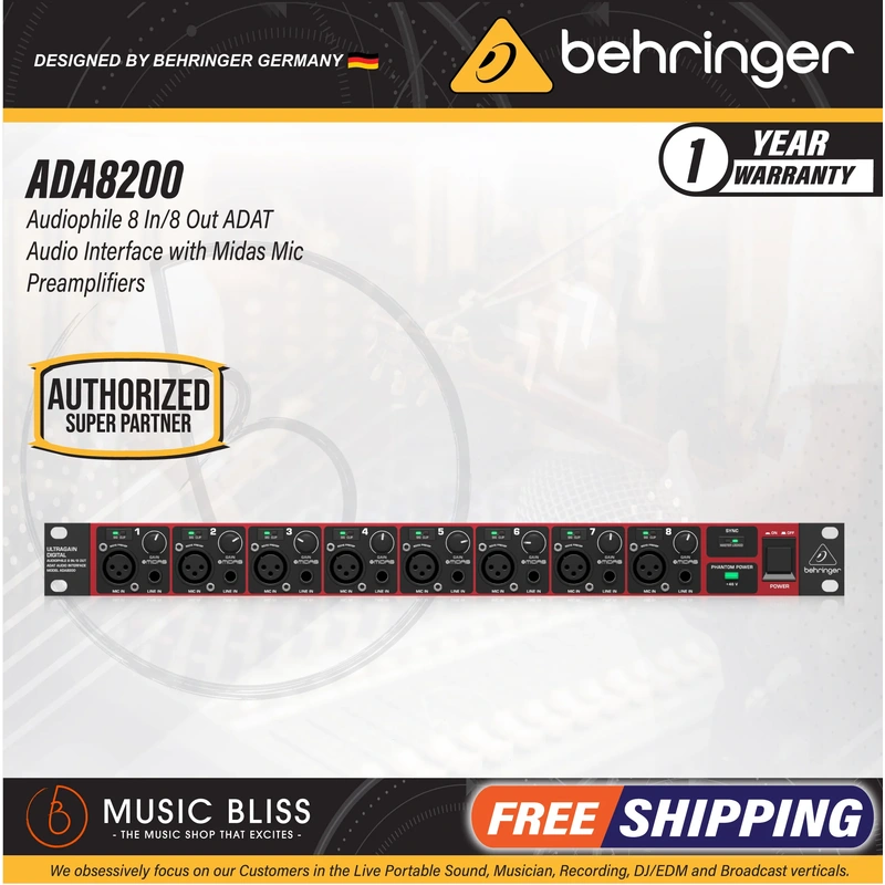 Behringer ADA8200 Microphone Preamp