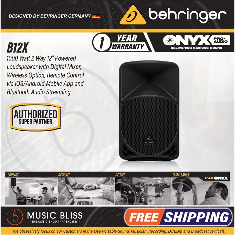 Behringer B12X 1000W 12" Powered Speaker