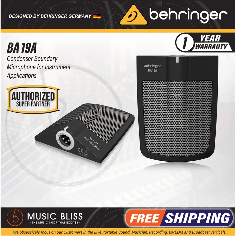 Behringer BA19A Condenser Boundary Microphone