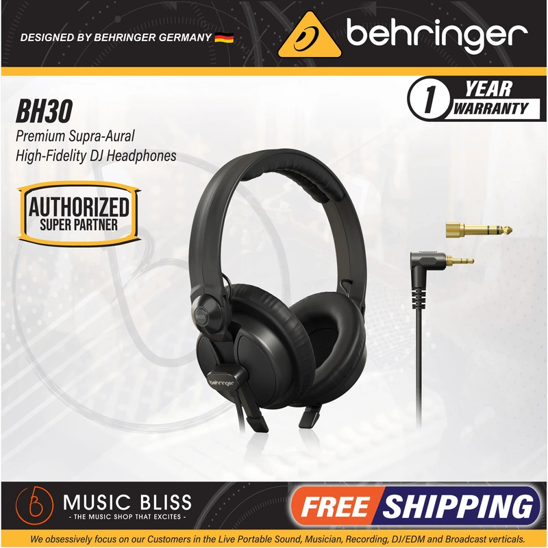 Behringer BH30 Supra-Aural DJ Headphones