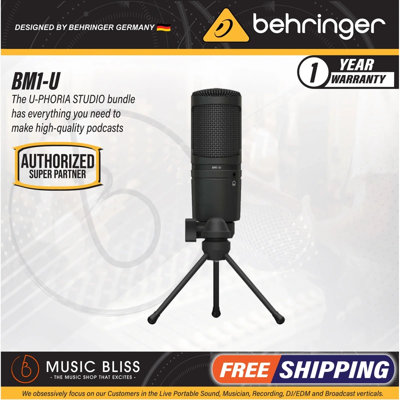 Behringer BM1-U USB Condenser Microphone for Live-Streamers