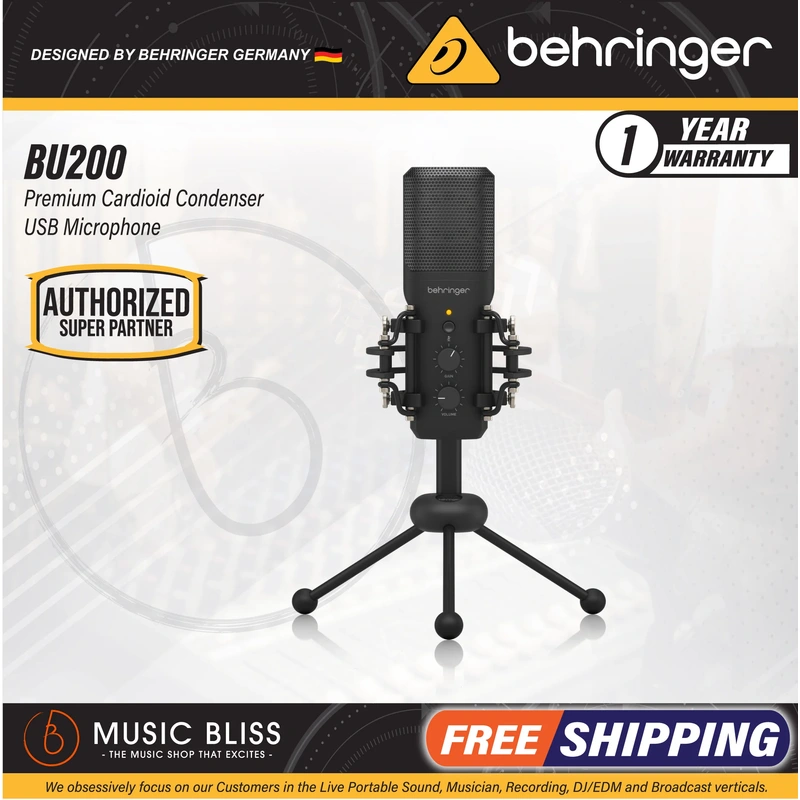 Behringer BU200 Cardioid Condenser USB Microphone