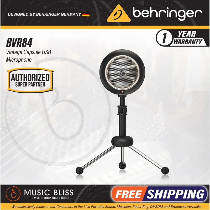 Behringer BVR84 Vintage Capsule USB Microphone