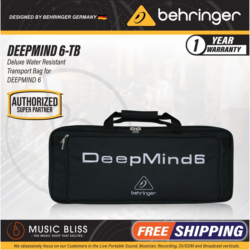 Behringer DeepMind 6-TB Deluxe Water Resistant Transport Bag for DeepMind 6