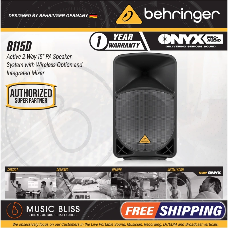 Behringer Eurolive B115D 1000-Watt 15" Powered Speaker