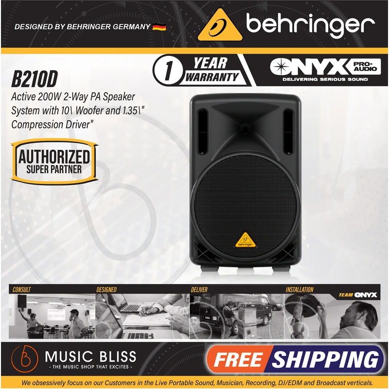 Behringer Eurolive B210D 200W 10" Powered Speaker