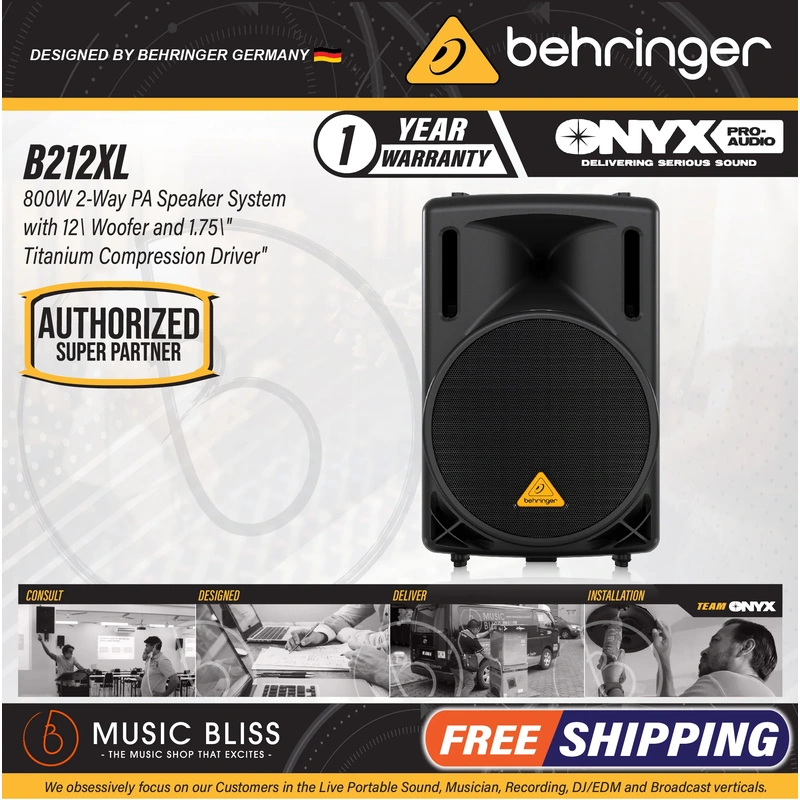 Behringer Eurolive B212XL 800-watt 12'' Passive Speaker