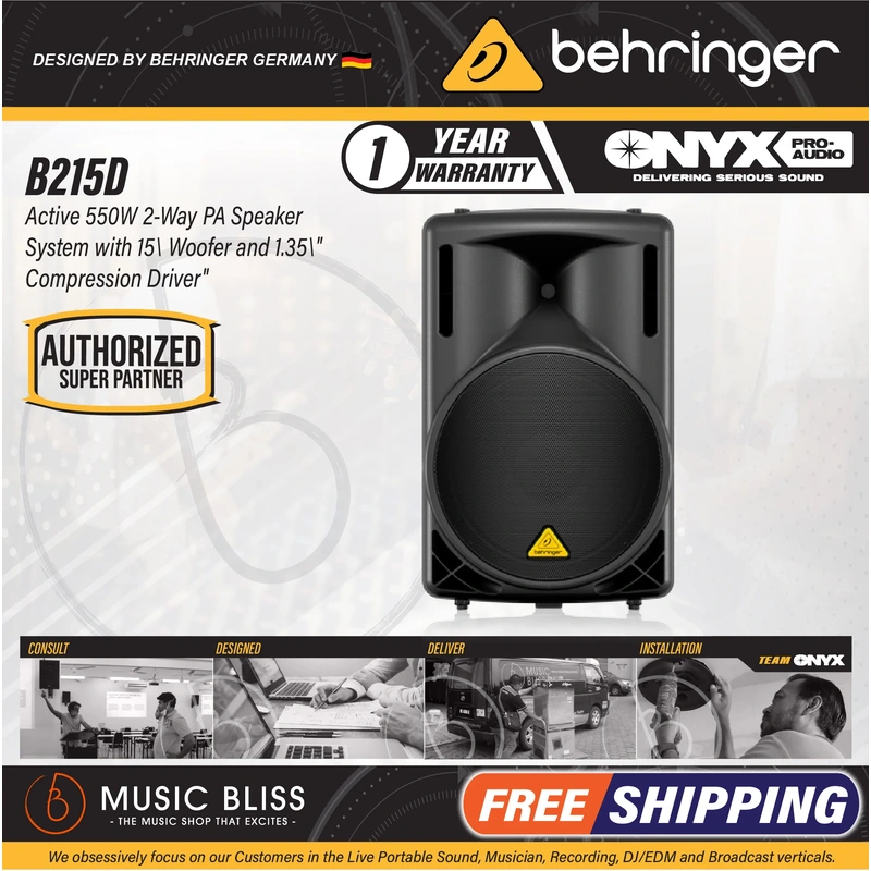 Behringer Eurolive B215D 550W 15" Powered Speaker