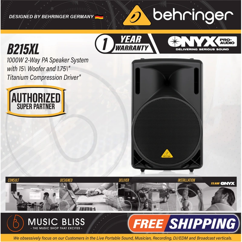 Behringer Eurolive B215XL 1000-watt 15'' Passive Speaker