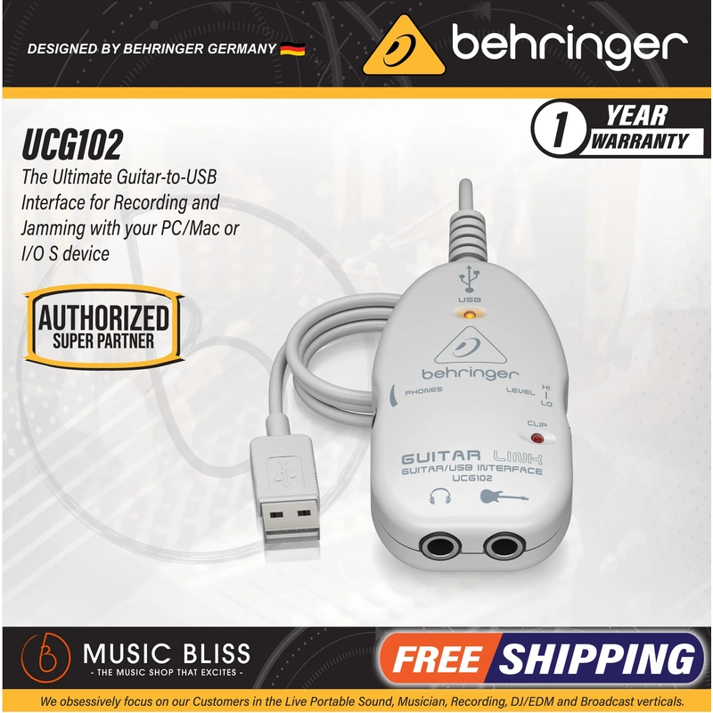 Behringer Guitar Link UCG102 USB Audio Interface