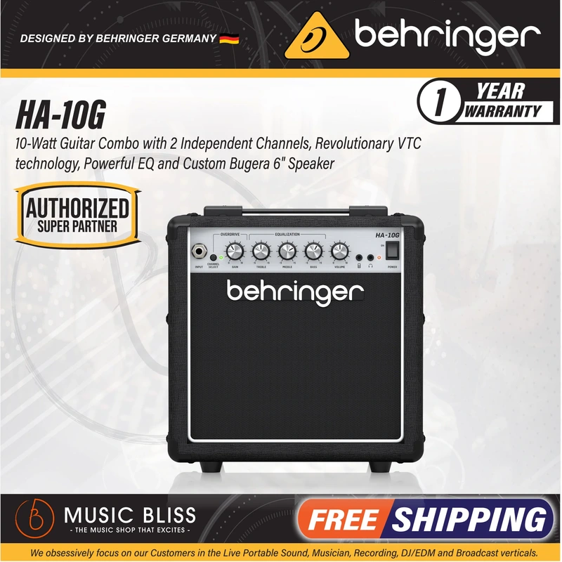 Behringer HA-10G 1x6" 10-watt Combo Amplifier