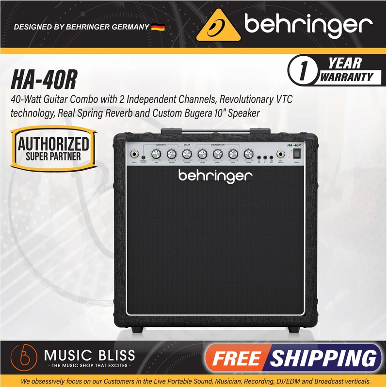 Behringer HA-40R 1x10" 40-watt Combo Amp