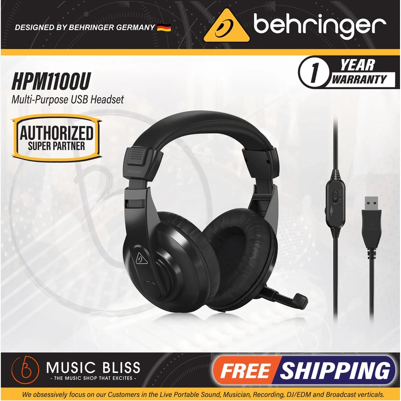 Behringer HPM1100U Multi-purpose USB Headphone