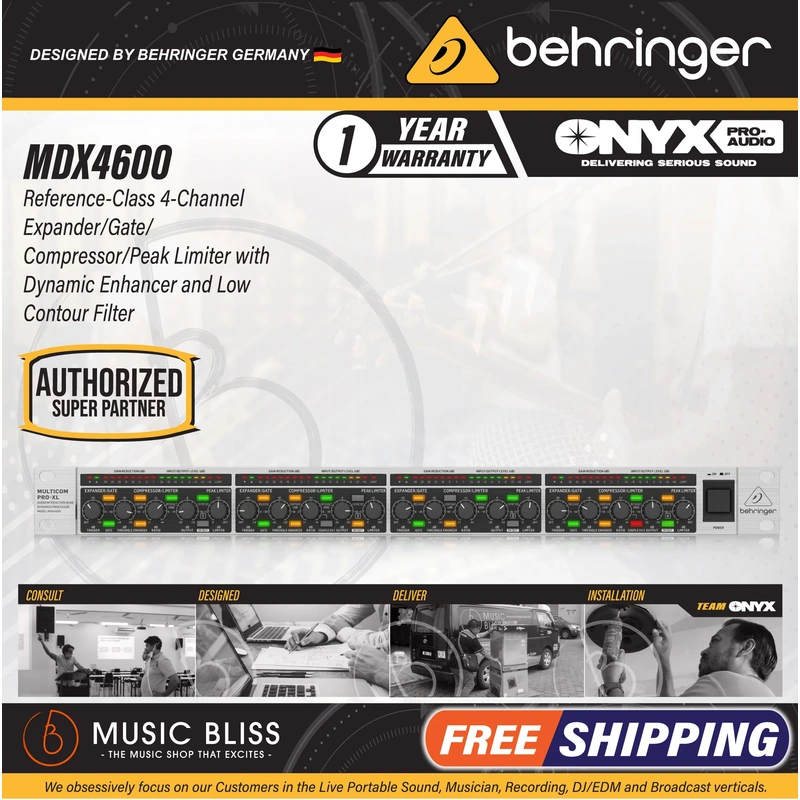 Behringer Multicom Pro-XL MDX4600 V2 4-channel Compressor/Expander/Gate