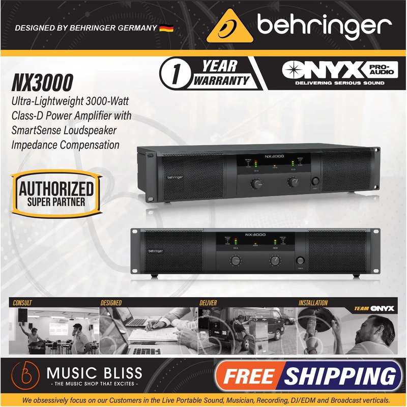 Behringer NX3000 2-channel Power Amplifier