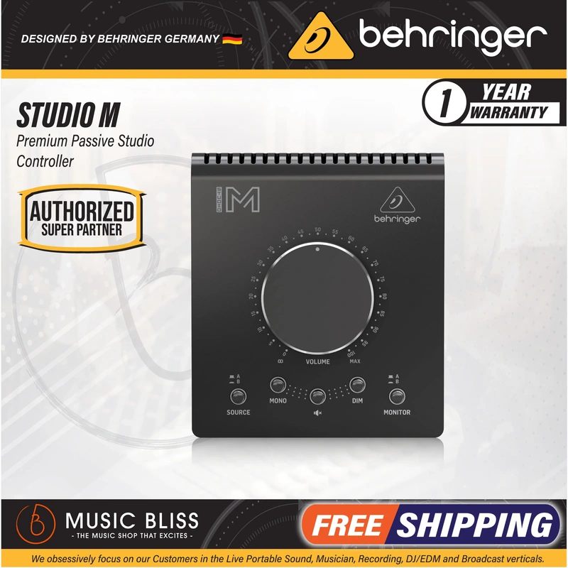 Behringer Studio M Premium Passive Stereo Monitor and Volume Controller