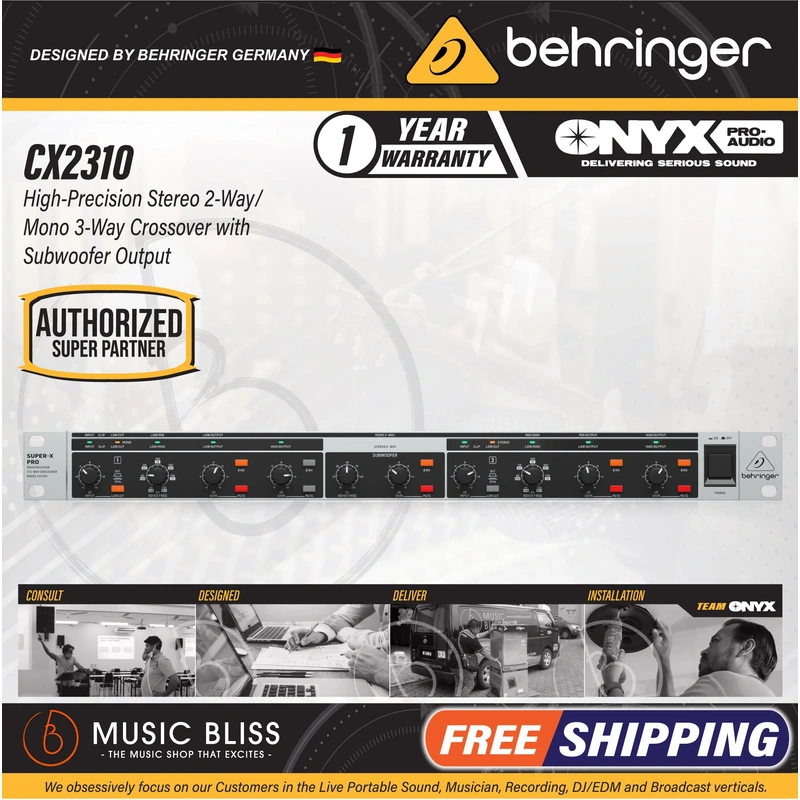 Behringer Super-X Pro CX2310 V2 Stereo 2-way/Mono 3-way Crossover