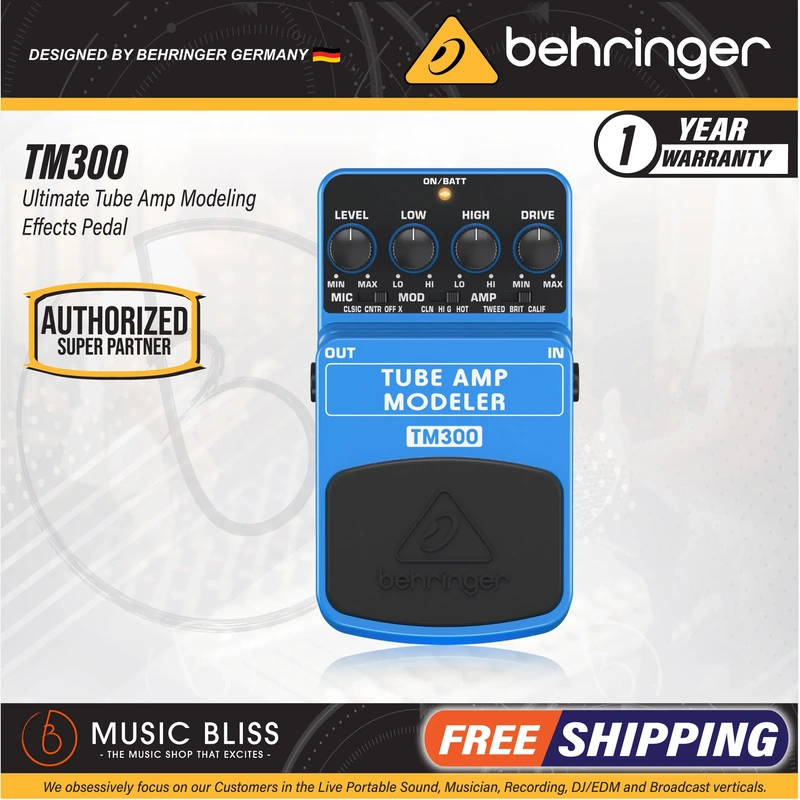 Behringer TM300 Tube Amp Modeler Pedal