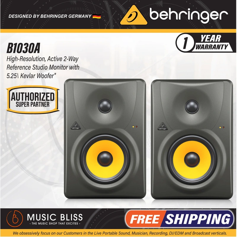 Behringer Truth B1030A 5.25'' Powered Studio Monitor - Pair