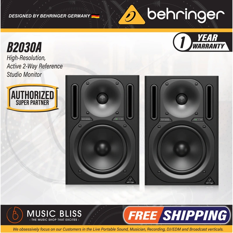 Behringer Truth B2030A 6.75'' Powered Studio Monitor - Pair