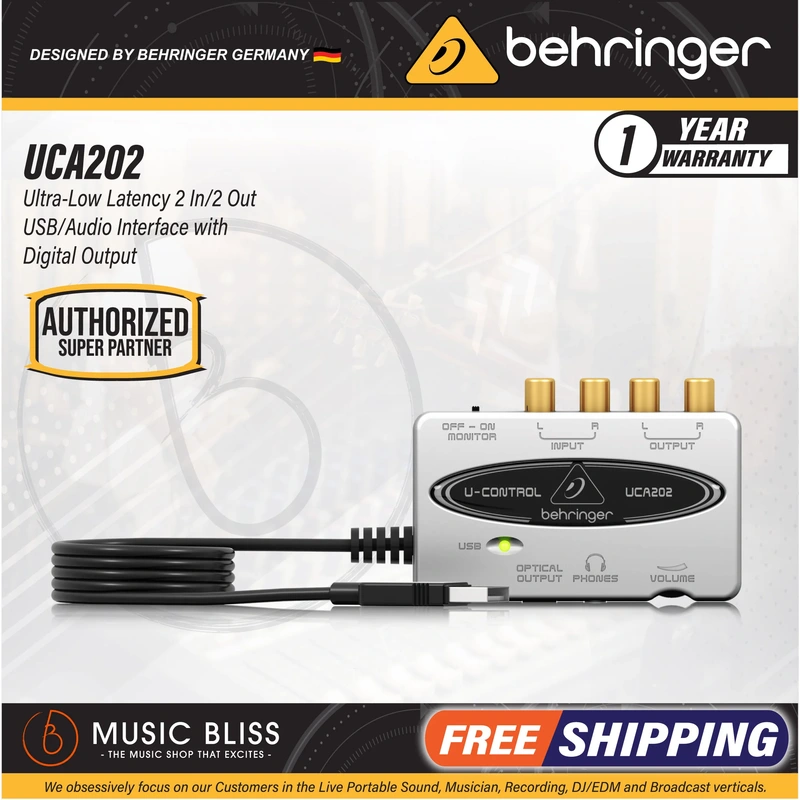 Behringer U-Control UCA202 USB Audio Interface