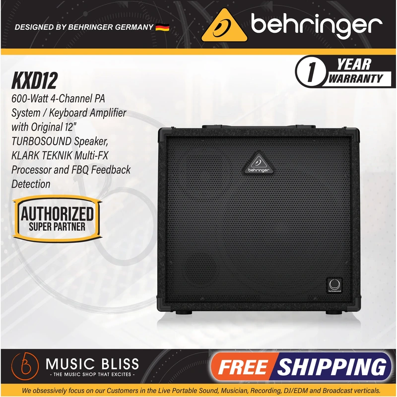 Behringer Ultratone KXD12 600-Watt Keyboard Amplifier