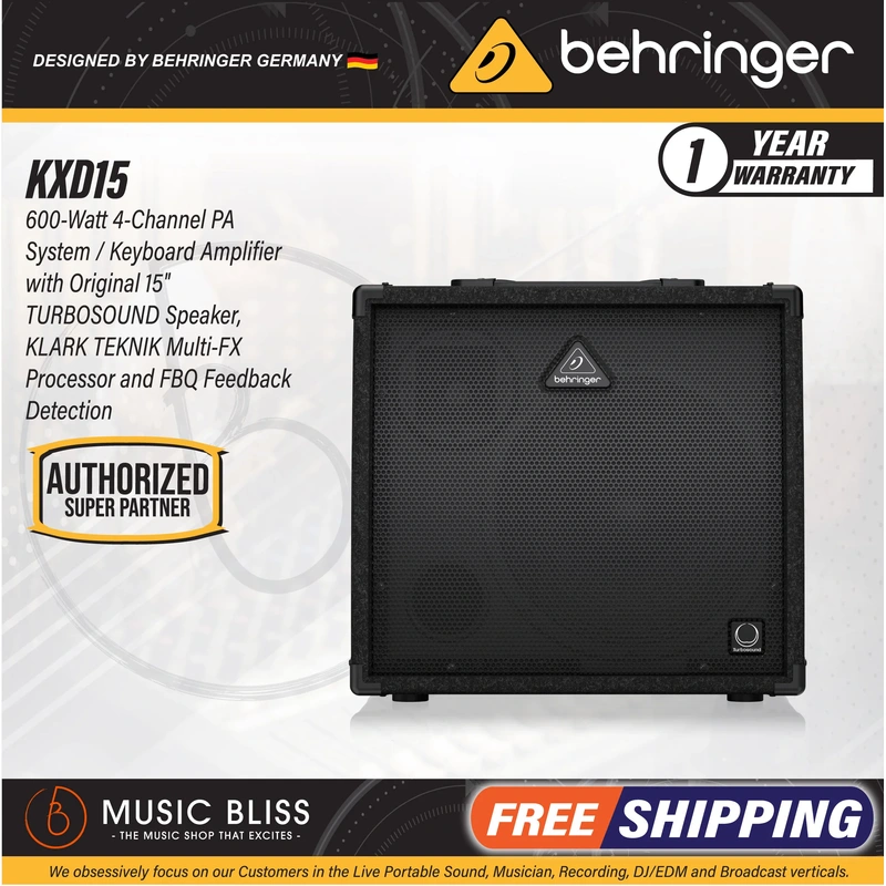 Behringer Ultratone KXD15 600-Watt Keyboard Amplifier