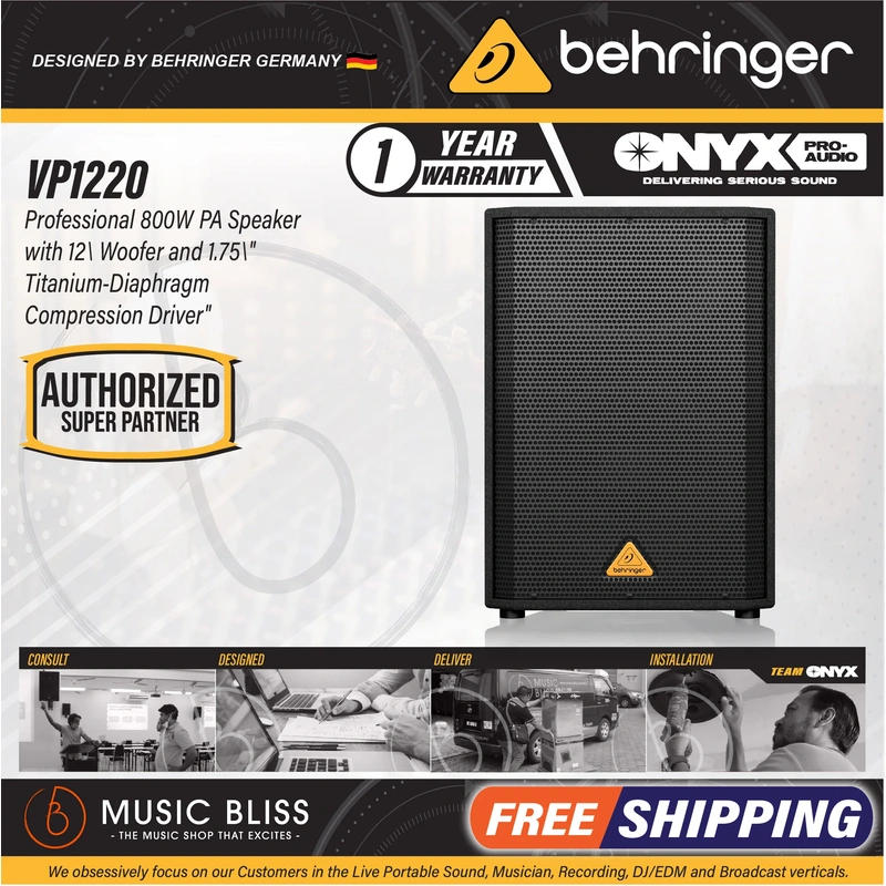 Behringer VP1220 800-watt 12'' Passive Speaker