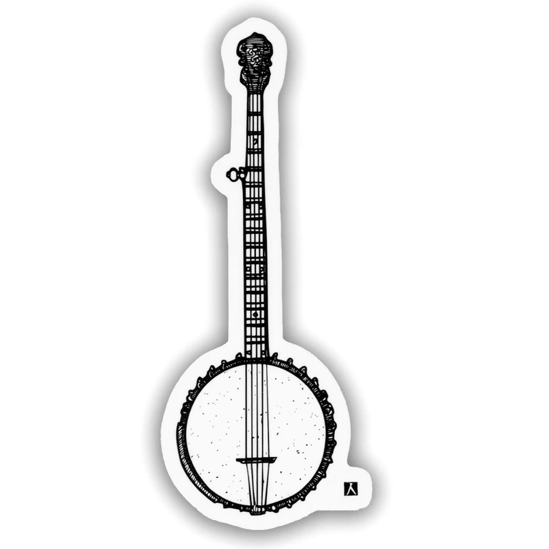 Bellavance Ink Vinyl Banjo Sticker