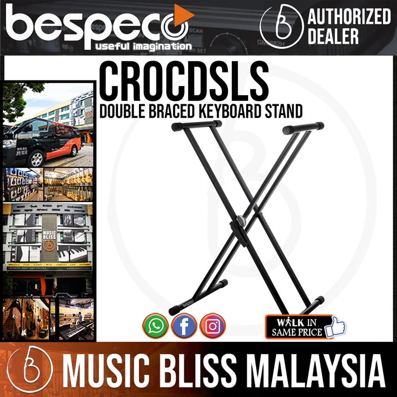 Bespeco CROCDSLS Double Braced Keyboard Stand