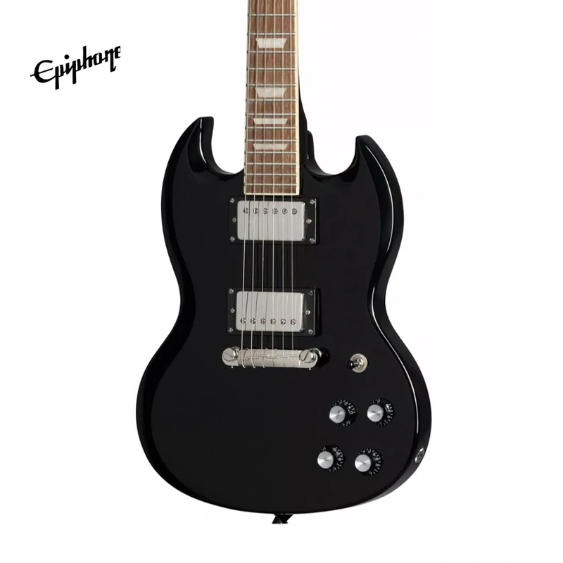 Best Electric Guitar for Kids Epiphone Power Players SG Electric Guitar - Dark Matter Ebony (Gig Bag, Cable, Picks Included)