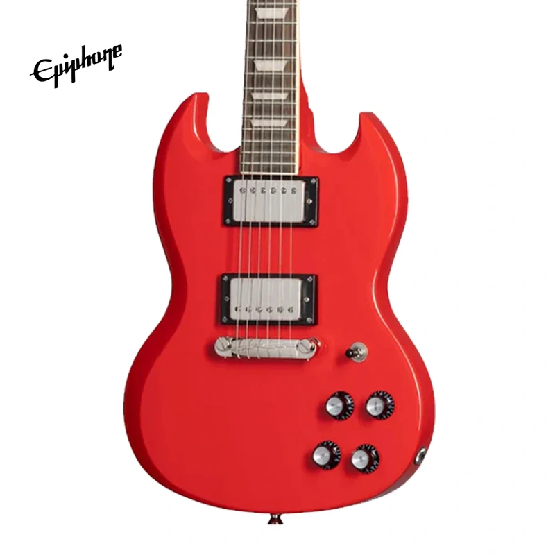 Best Electric Guitar for Kids Epiphone Power Players SG Electric Guitar - Lava Red (Gig Bag, Cable, Picks Included)
